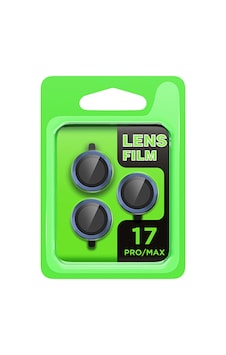 Apple İphone 17 Pro Raze Metal Kamera Lens - Koyu Mavi - Koyu Mavi