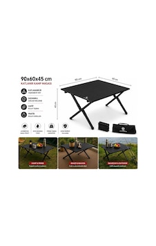 90x60x45 Cm Katlanır Kamp Ve Piknik Masası Hafif, Dayanıklı Ve Taşınabilir Siyah 90x60x45 Cm Katlanır Kamp Ve Piknik Masası Hafif, Dayanıklı Ve Taşınabilir Siyah