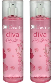 Cecile Diva Body Mist Vücut Spreyi 200 ML x 2 Cecile Diva Body Mist Vücut Spreyi 200 ML x 2