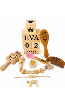 Kişiye Özel İsimli - Emzik - Emzik Askısı - Çıngırak - Tarak - Keçi Kılı Fırça - Silikon Uçlu Kaşık-anı Küpü-zilkonyum Yaka İğnesi-zilkonyum Bileklik Künye-full Ahşap Set %100 Doğal Organik Set Kişiye Özel İsimli - Emzik - Emzik Askısı - Çıngırak - Tarak - Keçi Kılı Fırça - Silikon Uçlu Kaşık-anı Küpü-zilkonyum Yaka İğnesi-zilkonyum Bileklik Künye-full Ahşap Set %100 Doğal Organik Set