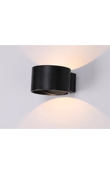 Mylights Siyah Çift Yönlü Led Aplik Beyaz G9 Led Ampul Dahil Beyaz