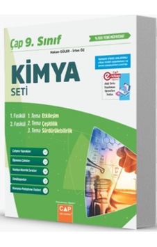 Çap Yayınları 9. Sınıf Kimya Seti Çap Yayınları 9. Sınıf Kimya Seti