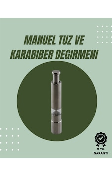 Orta Boy Kararbiber Ve Tuz Öğütücü Kolay Kullanım, Şık Tasarım Orta Boy Kararbiber Ve Tuz Öğütücü Kolay Kullanım, Şık Tasarım