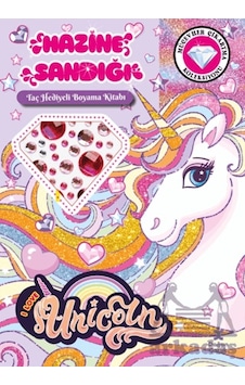 Unicorn - Hazine Sandığı Taç Hediyeli Boyama Kitabı Doğan Çocuk Unicorn - Hazine Sandığı Taç Hediyeli Boyama Kitabı Doğan Çocuk