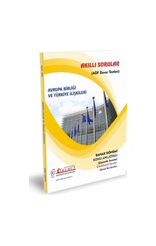 İlkumut Yayınları - Avrupa Birliği Ve Türkiye İlişkileri - Konu Anlatımlı - Çözümlü Sorular İlkumut Yayınları - Avrupa Birliği Ve Türkiye İlişkileri - Konu Anlatımlı - Çözümlü Sorular