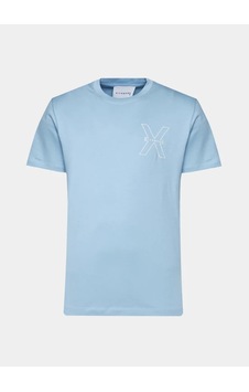 John Richmond Bisiklet Yaka Mavi Erkek T-shirt Ump24031ts