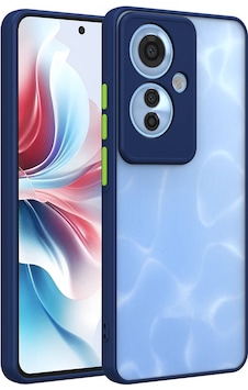Oppo Reno 11f 5g Kılıf Kamera Korumalı Mat Kapak Lacivert Oppo Reno 11f 5g Kılıf Kamera Korumalı Mat Kapak Lacivert