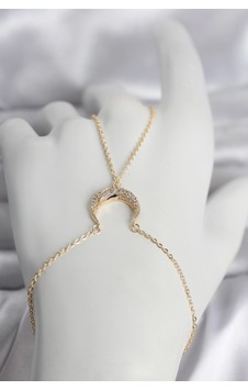 Mey İthalat Pirinç Gold Renk Hilal Model Zirkon Taşlı Kadın Şahmeran 11 Mey İthalat Pirinç Gold Renk Hilal Model Zirkon Taşlı Kadın Şahmeran 11