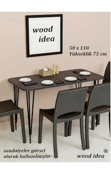 Wood İdea 50x110 Mermer Desen Metal Ayaklı Mutfak Masası Yemek Ma Wood İdea 50x110 Mermer Desen Metal Ayaklı Mutfak Masası Yemek Ma