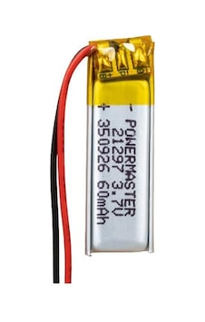 350926 3.7 Volt 60 Mah Lityum Polimer Pil 350926 3.7 Volt 60 Mah Lityum Polimer Pil