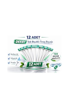 Derby Tek Bıçaklı Tıraş Bıçağı Paket Seçenekleri 12 Adet Derby Tek Bıçaklı Tıraş Bıçağı Paket Seçenekleri 12 Adet