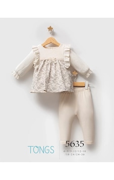 Melonika Tongs Baby Little Honey 2'li Takım 5635 Ekru Çok Renkli Melonika Tongs Baby Little Honey 2'li Takım 5635 Ekru Çok Renkli