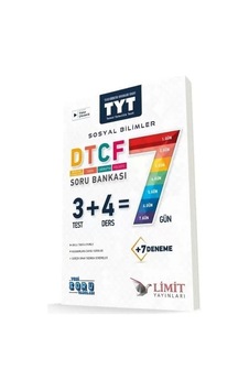 TYT DTCF (Din-Tarih-Coğrafya-Felsefe) 7 Gün Sosyal Bilimler Soru Bankası - Limit Yayınları TYT DTCF (Din-Tarih-Coğrafya-Felsefe) 7 Gün Sosyal Bilimler Soru Bankası - Limit Yayınları
