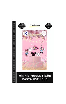 Premium Minnie Mouse Figür Pasta Üstü Süs Süsleme Parti Malzemesi Şeker Hamuru +3 Premium Minnie Mouse Figür Pasta Üstü Süs Süsleme Parti Malzemesi Şeker Hamuru +3