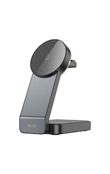 Shaza 3in1 Katlanabilir Kablosuz Siyah Hızlı Masa Şarj Standı Shaza 3in1 Katlanabilir Kablosuz Siyah Hızlı Masa Şarj Standı