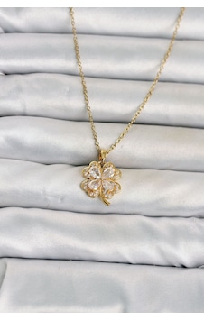 316l Çelik Zincir Gold Renk 4 Yapraklı Yonca Model Kadın Kolye Karışık Renk 316l Çelik Zincir Gold Renk 4 Yapraklı Yonca Model Kadın Kolye Karışık Renk