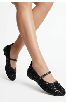 Mysshoes Dunte Siyah Tül Babet Ayakkabı siyah Mysshoes Dunte Siyah Tül Babet Ayakkabı siyah
