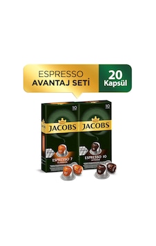 Jacobs Espresso Kapsül Kahve Avantaj Seti 2 x 10 Kapsül Jacobs Espresso Kapsül Kahve Avantaj Seti 2 x 10 Kapsül