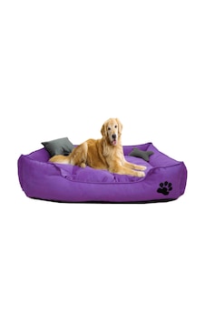 Mavi Vitrin Yıkanabilir Kumaş Pati İşlemeli Büyük Irk Köpek Yatağı L 100 x 80 CM Mavi Vitrin Yıkanabilir Kumaş Pati İşlemeli Büyük Irk Köpek Yatağı L 100 x 80 CM