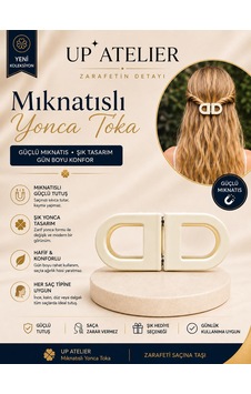 Mıknatıslı Kemik Toka 7cm Opak Beyaz