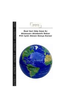 Özel Seri Oda Süsü Ev Aksesuarı Akademik Dekor Pilli Işıklı Dönen Dünya Küresi Özel Seri Oda Süsü Ev Aksesuarı Akademik Dekor Pilli Işıklı Dönen Dünya Küresi