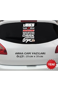 darf drift yazı seti arka cam sticker yazı oto sticker darf drift yazı seti arka cam sticker yazı oto sticker