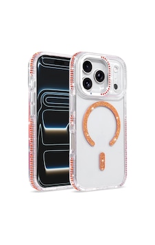 Apple iPhone Uyumlu 17 Pro Kılıf M-safe Şarj Özellikli Zore Tera Silikon Kapak - Turuncu Apple iPhone Uyumlu 17 Pro Kılıf M-safe Şarj Özellikli Zore Tera Silikon Kapak - Turuncu