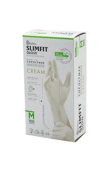 Reflex Slimfit Glove Kod-029 M Krem Pudrasız Muayene Eldiven 100lü Bx40 Reflex Slimfit Glove Kod-029 M Krem Pudrasız Muayene Eldiven 100lü Bx40