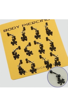 Yonca Çelik Piercing 1 Adet Csmtex - 23 - Siyah