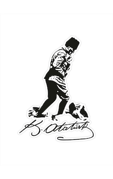 13x18 Cm Mustafa Kemal Atatürk Kocatepe Sticker Motor Araba 13x18 Cm Mustafa Kemal Atatürk Kocatepe Sticker Motor Araba