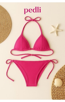 Intive Lingerie Kadın Fuşya Yandan Bağlamalı Bikini Mayo Takımı Intive Lingerie Kadın Fuşya Yandan Bağlamalı Bikini Mayo Takımı