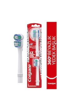 Colgate 360 Pilli Optik Beyaz Platinum Beyazlatıcı Yumuşak Diş Fırçası Yedek Başlık 1+1 Colgate 360 Pilli Optik Beyaz Platinum Beyazlatıcı Yumuşak Diş Fırçası Yedek Başlık 1+1
