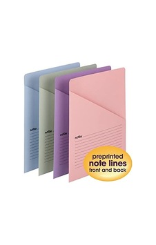 Organized Up Notes Slash File Ceket, Mektup Boyutu, Çeşitli Renkler, Paket Başına 12 Adet 75429 Açık Kahverengi