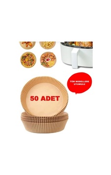Pişirme Kağıdı Airfryer Xxl Xl Airfryer Yağlı Kağıt Xiaomi Philips Tüm Markalara Uyumlu 50 Adet