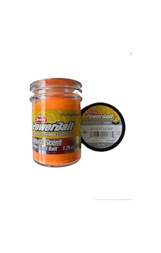 Berkley Power Bait Natural Scent Glitter Fluorescent Orange - Garlic Berkley Power Bait Natural Scent Glitter Fluorescent Orange - Garlic