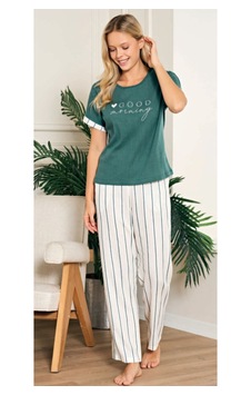 Feyza Pijama Feyza 5238 Kısa Kol Kadın Pijama Takımı Yeşil Feyza Pijama Feyza 5238 Kısa Kol Kadın Pijama Takımı Yeşil