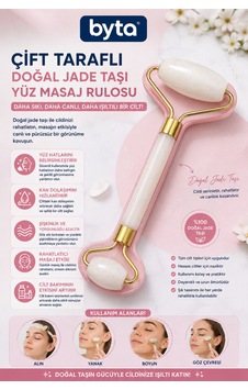 Çift Taraflı Jade Roller Yüz Masaj Aleti Doğal Taş Cilt Bakım Ve Yüz Masaj Rulosu Çift Taraflı Jade Roller Yüz Masaj Aleti Doğal Taş Cilt Bakım Ve Yüz Masaj Rulosu