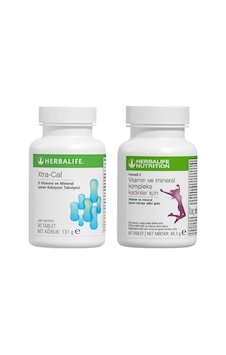 Herbalife Xtra-Cal 90 Tablet + Kadınlar İçin Vitamin Mineral Kompleks 60 Tablet