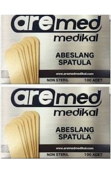 Aremed Abeslang Tahta Dil Basacağı Dil Çubuğu Ahşap Ağda Spatulası 2 x 100'lü Aremed Abeslang Tahta Dil Basacağı Dil Çubuğu Ahşap Ağda Spatulası 2 x 100'lü