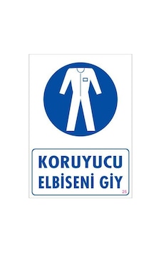 Koruyucu Kıyafet Giy Uyarı Levhası 25x35 Kod:25 Koruyucu Kıyafet Giy Uyarı Levhası 25x35 Kod:25