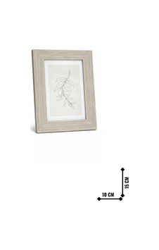 Kalın Kenar Çerçeve Bej 15x10 Cm