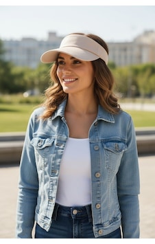 Eleven Markets Unisex Uv Koruyucu Vizör Kasket Siperlik Tenis Gabardin Şapka Beyaz Bej Eleven Markets Unisex Uv Koruyucu Vizör Kasket Siperlik Tenis Gabardin Şapka Beyaz Bej