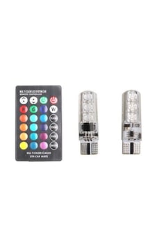 12 Led Rgb T10 Kumandalı Çakarlı Park Ampülü Aydınlatma 12 Led Rgb T10 Kumandalı Çakarlı Park Ampülü Aydınlatma