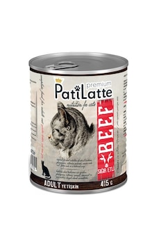 Pati Latte Sıgır Etli Konserve Yetişkin Kedi Maması 24 x 415 G Pati Latte Sıgır Etli Konserve Yetişkin Kedi Maması 24 x 415 G