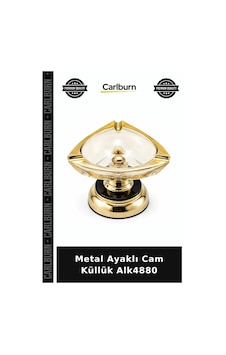 Metal Ayaklı Cam Küllük Salon Eşyası Ofis Gereci Masa Aksesuarı Metal Ayaklı Cam Küllük Salon Eşyası Ofis Gereci Masa Aksesuarı