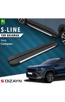 S-dizayn Jeep Compass 3 S-line Aluminyum Yan Basamak 193 Cm 2025 Üzeri A+ Kalite