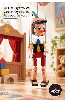 2 Adet Pinokyo Ahşap Kukla 20 Cm Tiyatro Ve Çocuk Oyuncak, Puppet, Dekoratif Figür 2 Adet Pinokyo Ahşap Kukla 20 Cm Tiyatro Ve Çocuk Oyuncak, Puppet, Dekoratif Figür