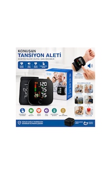 Bilek Ölçüm 7x8.3cm Usb Sarjlı - Dijital Konuşan Tansiyon Aleti Bk-606