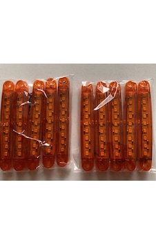 Ahmet Otomotiv 9 Ledli Sarı Parmak Led 10'lu Paket Ahmet Otomotiv 9 Ledli Sarı Parmak Led 10'lu Paket