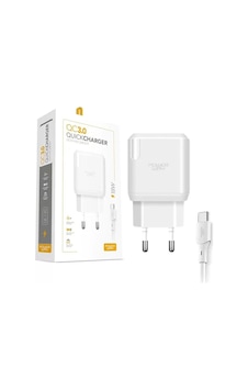 Qct30 Watt 3 Amper Type-c Kablolu Hızlı Şarj Aleti Seti